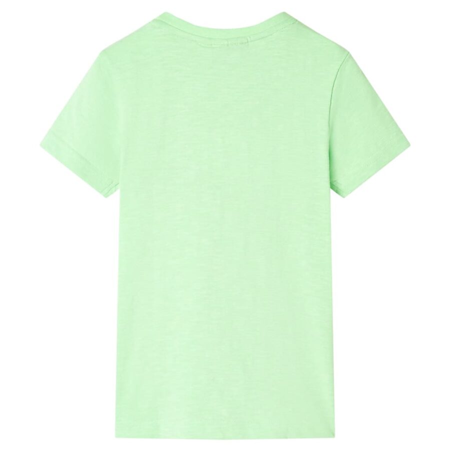 Kindershirt 92 neongroen - Afbeelding 2