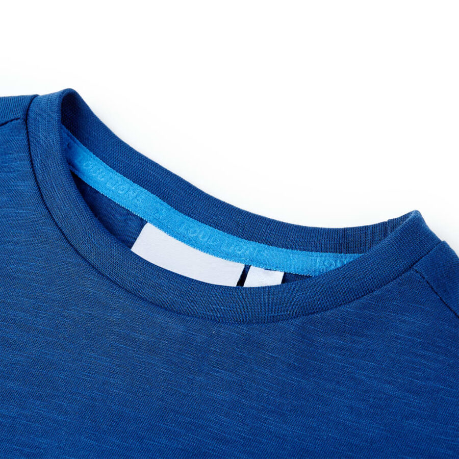 Kindershirt 128 donkerblauw - Afbeelding 3