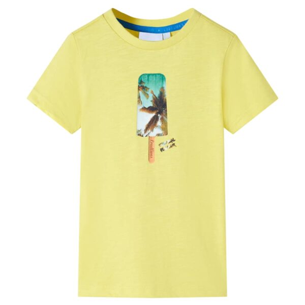 Kindershirt 92 geel