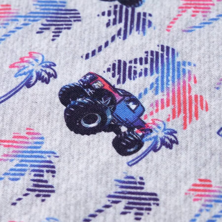 Kindershirt 92 gemêleerd grijs - Afbeelding 4