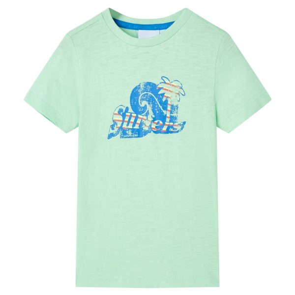 Kindershirt 140 lichtgroen