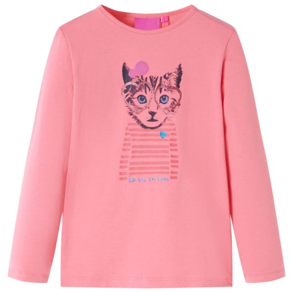 Kindershirt met lange mouwen 104 roze