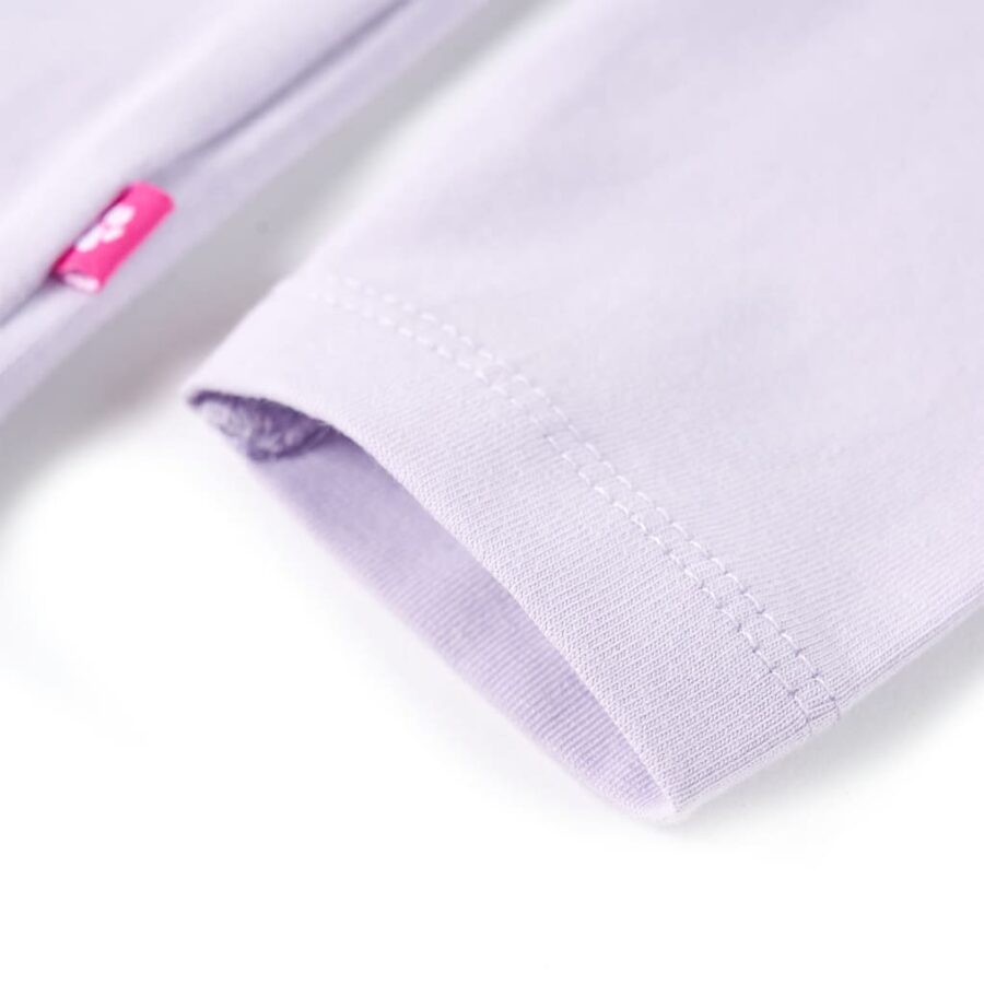 Kindershirt met lange mouwen 140 lichtlila - Afbeelding 6