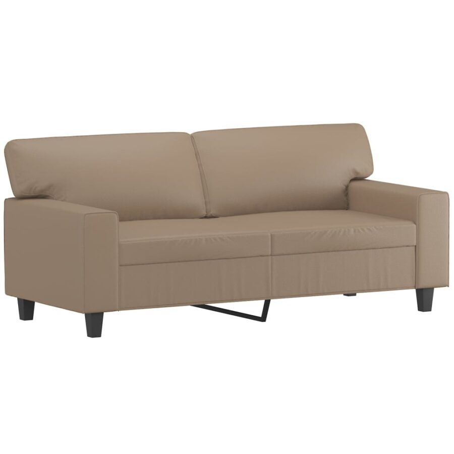 3-delige Loungeset kunstleer cappuccinokleurig - Afbeelding 4