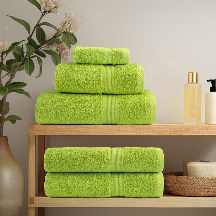 12-delige Handdoekenset SOLUND 600 g/m² groen - Afbeelding 3