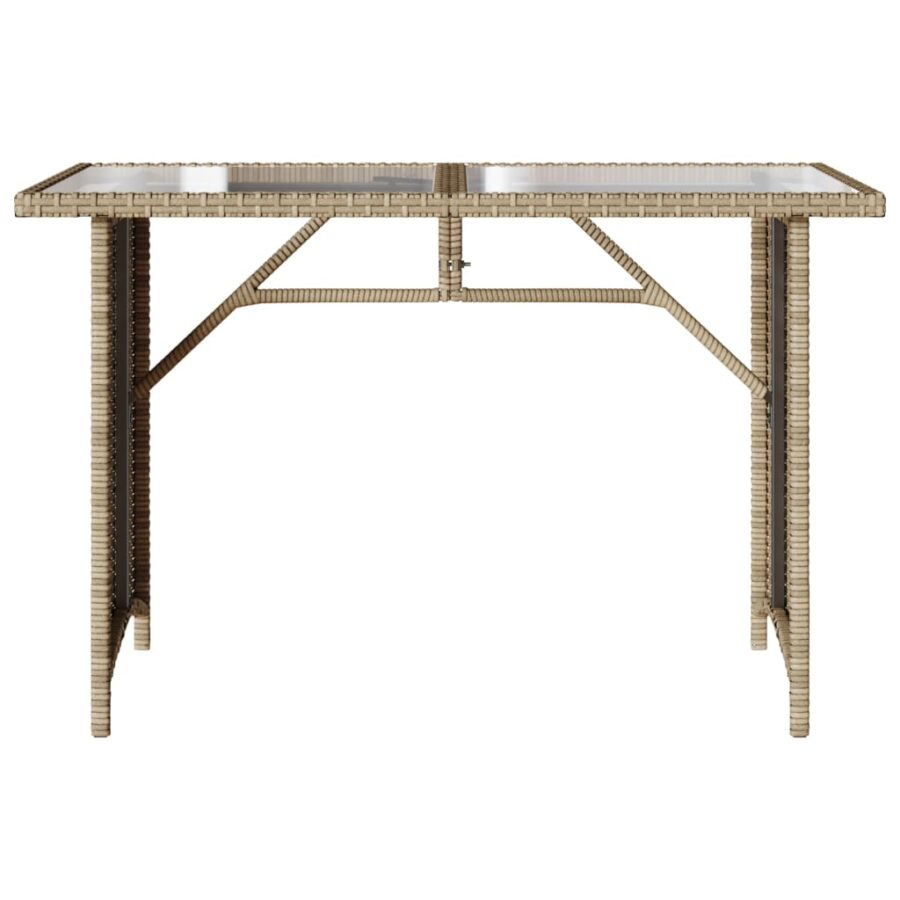 2-delige Tuinset met kussens poly rattan beige - Afbeelding 7