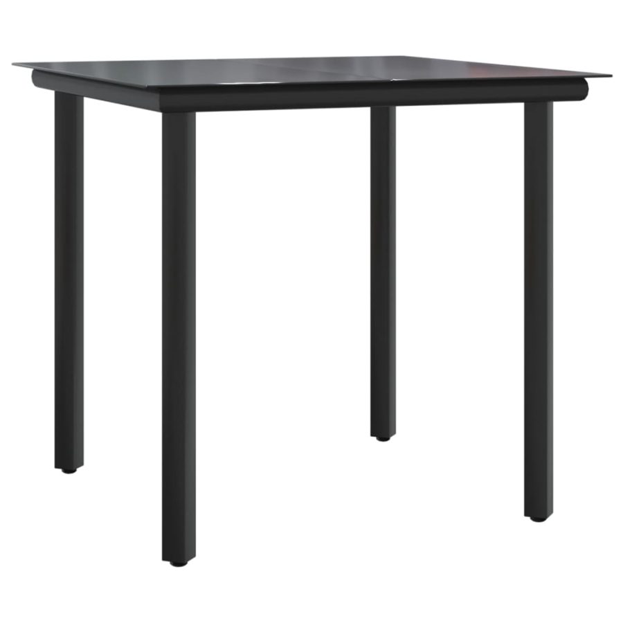 5-delige Tuinset met kussens poly rattan zwart - Afbeelding 7