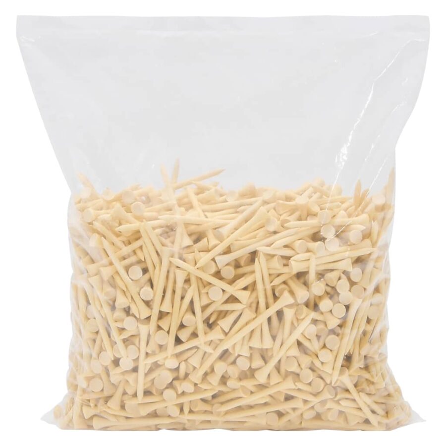 1000 st Golftees 54 mm bamboe - Afbeelding 3