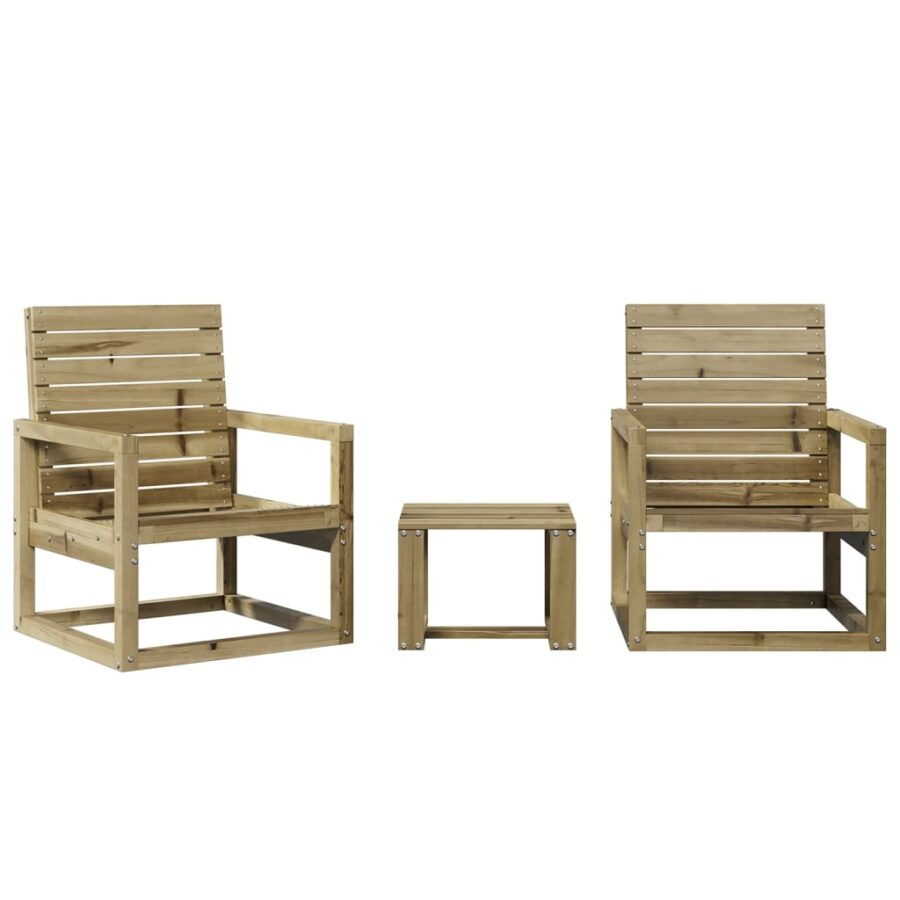 3-delige Loungeset geïmpregneerd grenenhout - Afbeelding 2