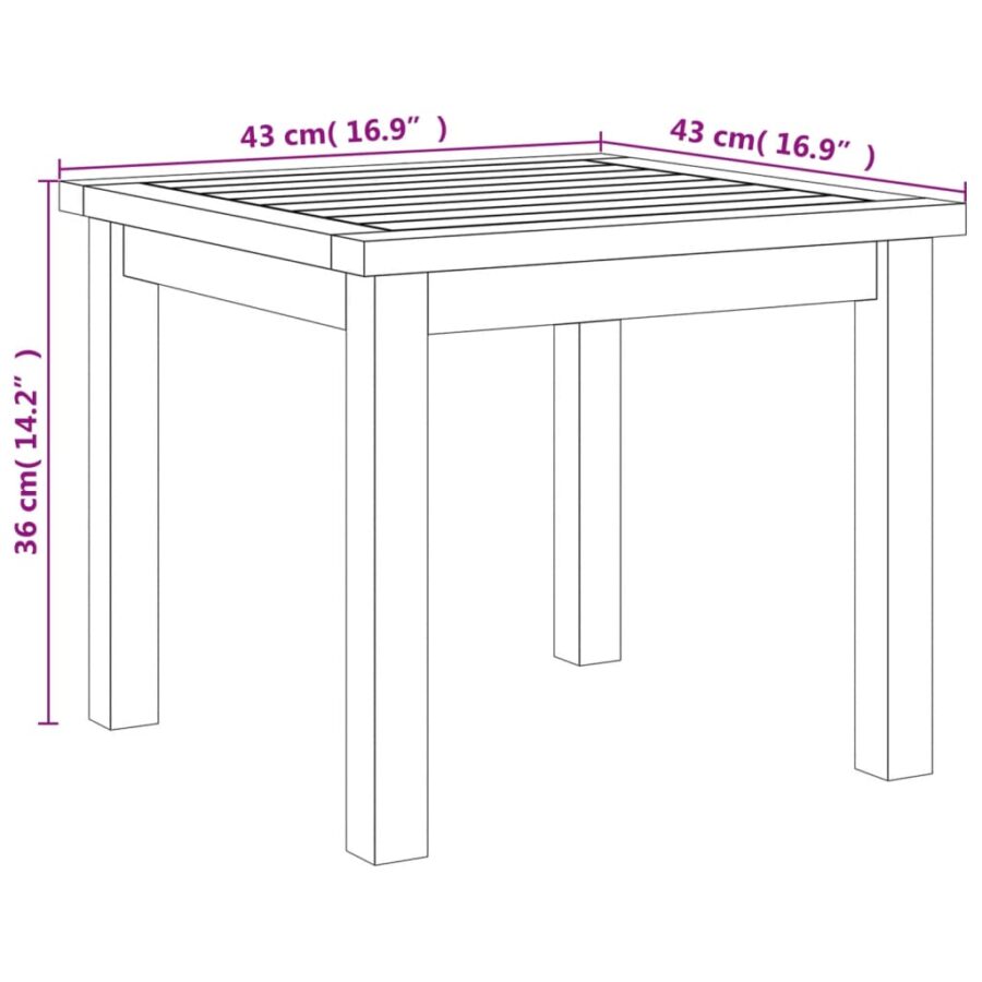 3-delige Bistroset poly rattan en acaciahout beige - Afbeelding 11