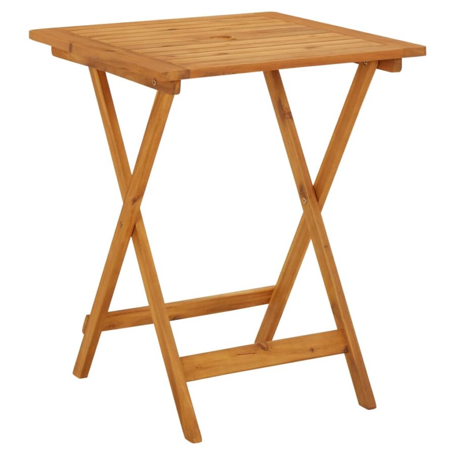 3-delige Bistroset stof en massief hout blauw en wit - Afbeelding 5