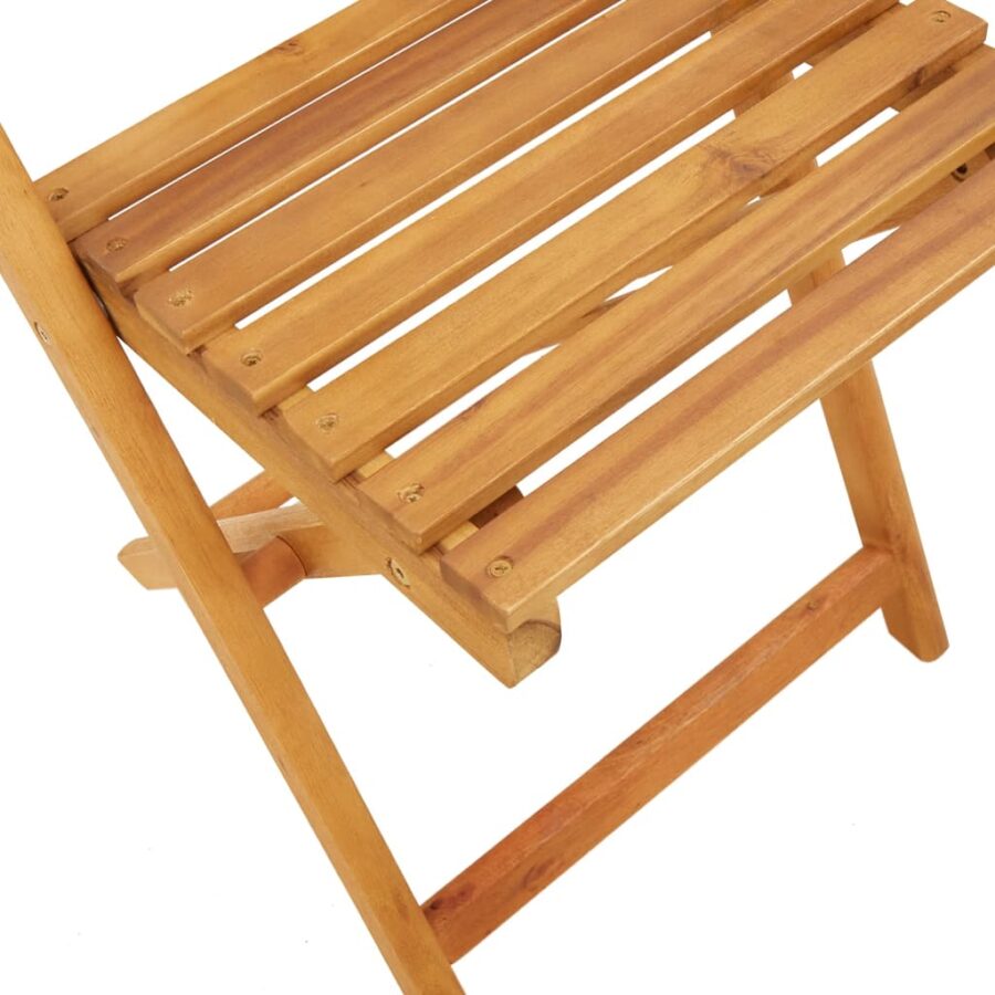 3-delige Bistroset polypropeen en massief hout beige - Afbeelding 9