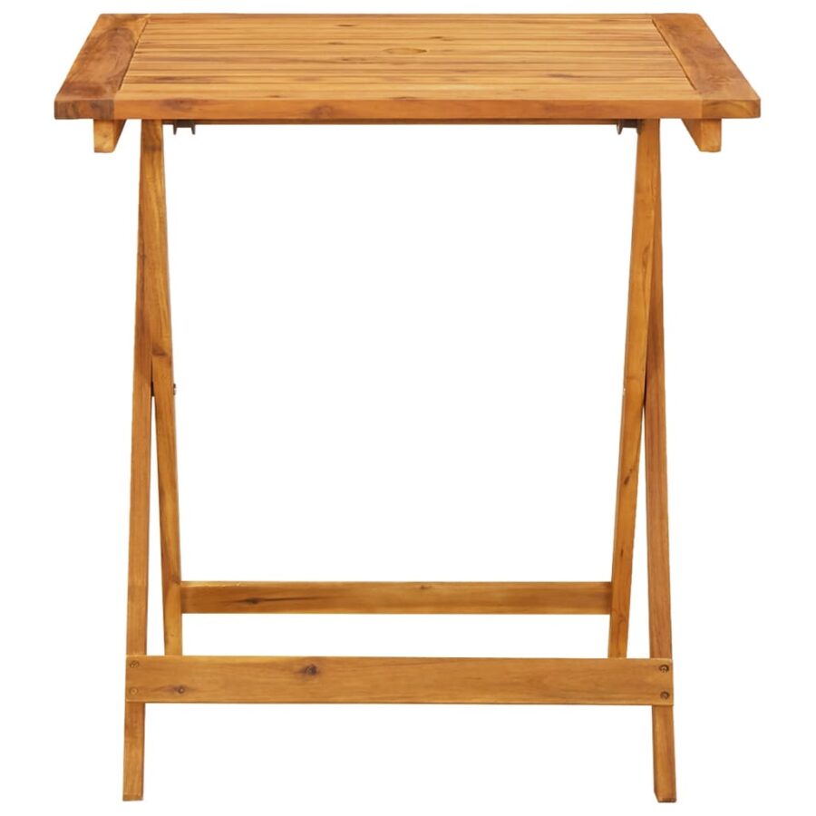 3-delige Bistroset poly rattan en massief hout zwart - Afbeelding 4