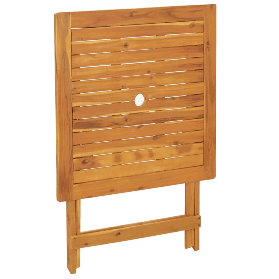 3-delige Bistroset poly rattan en massief hout zwart - Afbeelding 8