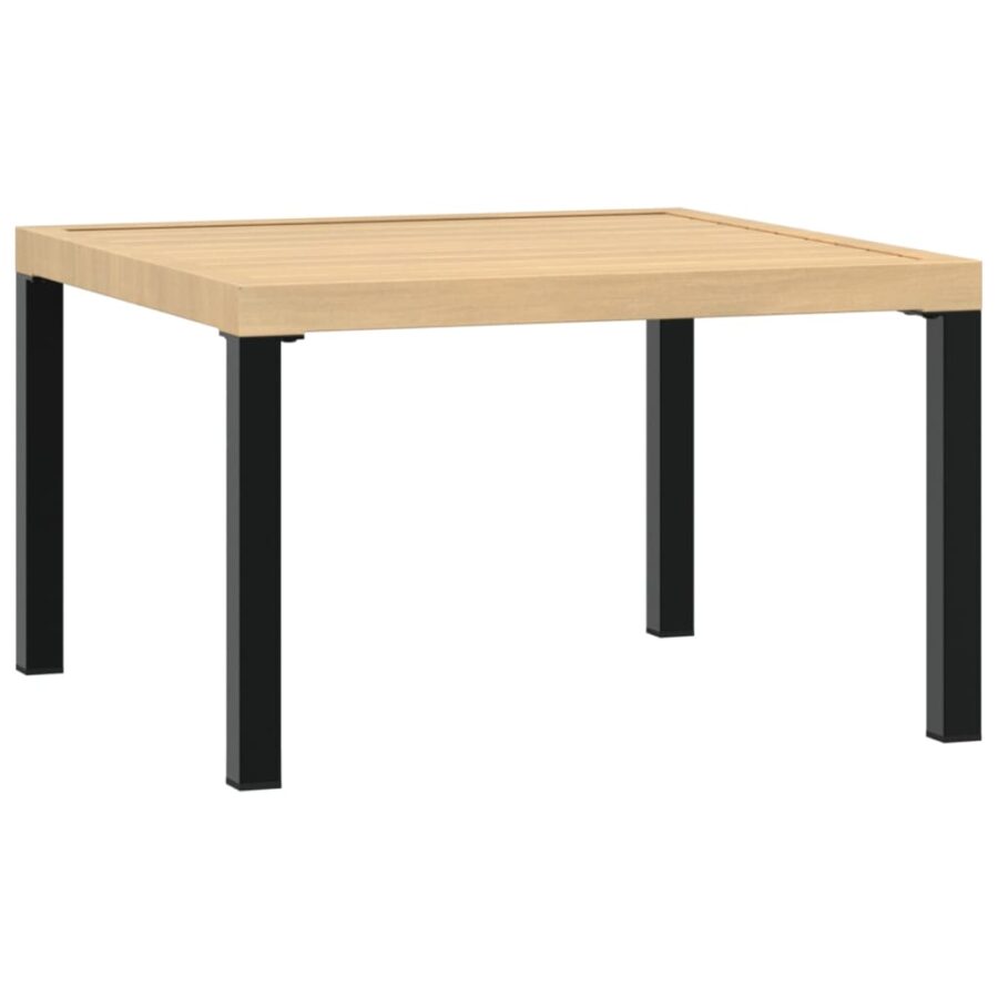 4-delige Loungeset met kussens aluminium zwart - Afbeelding 5