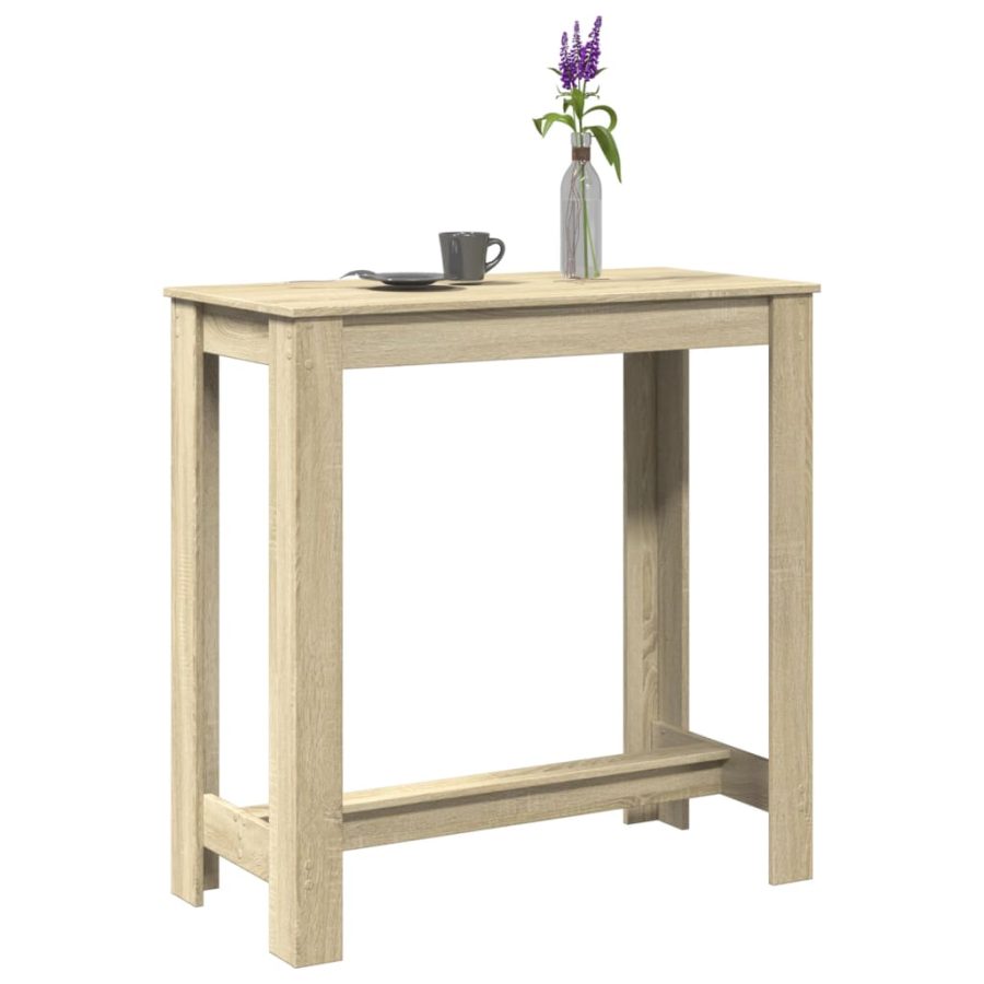 Bartafel 102x50x103,5 cm bewerkt hout sonoma eikenkleurig