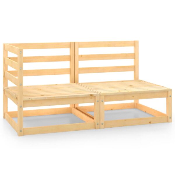 2-delige Loungeset massief grenenhout
