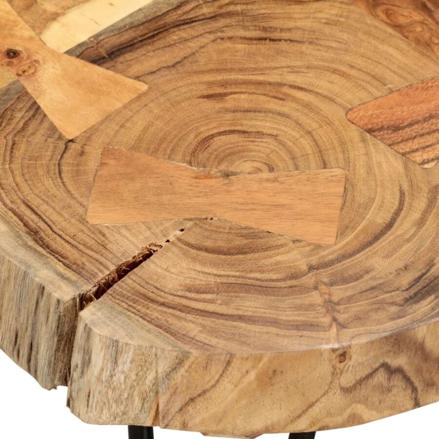 Bartafel boomstam 90x60x110 cm massief acaciahout - Afbeelding 12