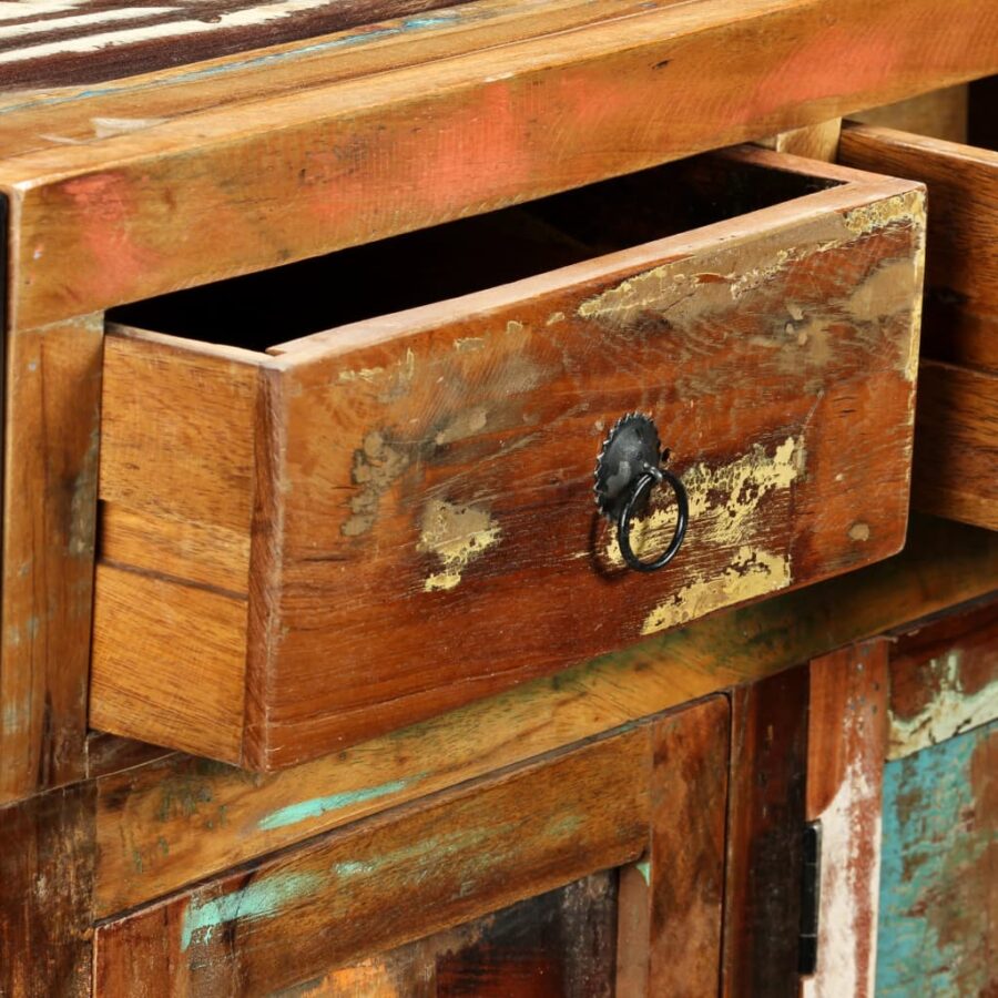 Dressoir 120x35x76 cm massief gerecycled hout - Afbeelding 10