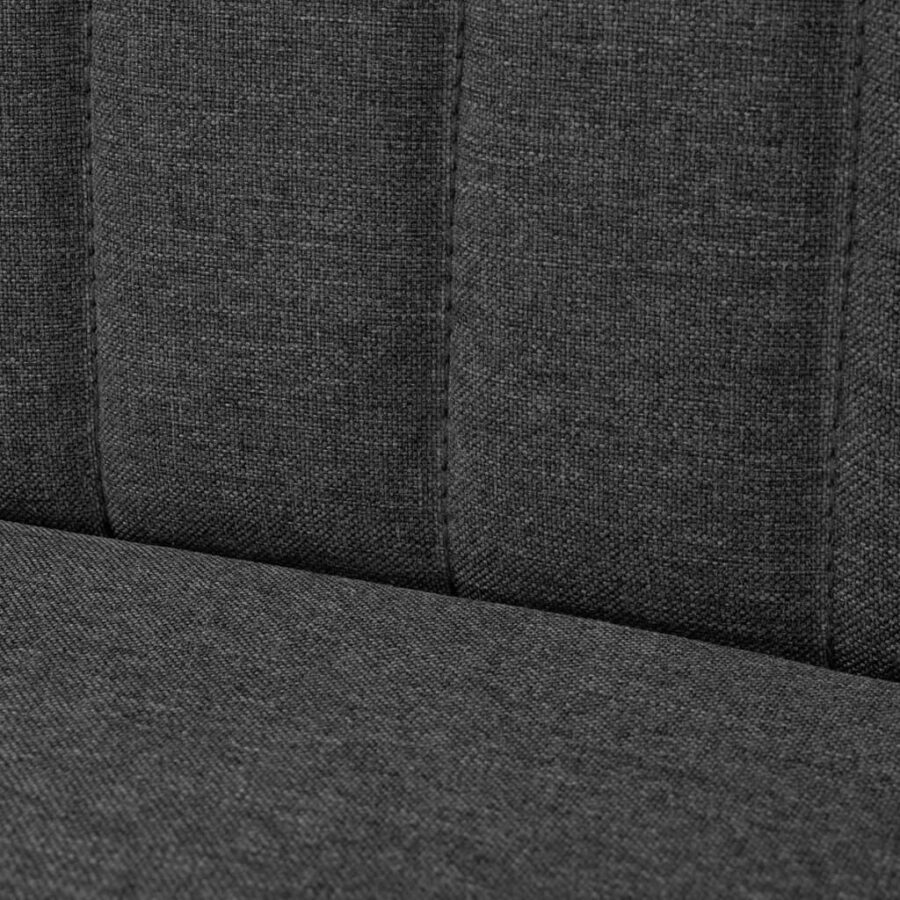 Bank 117x55,5x77 cm stof donkergrijs - Afbeelding 3