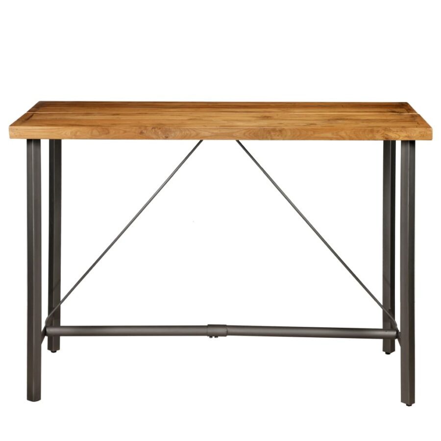 Bartafel 150x70x106 cm massief gerecycled teakhout - Afbeelding 3