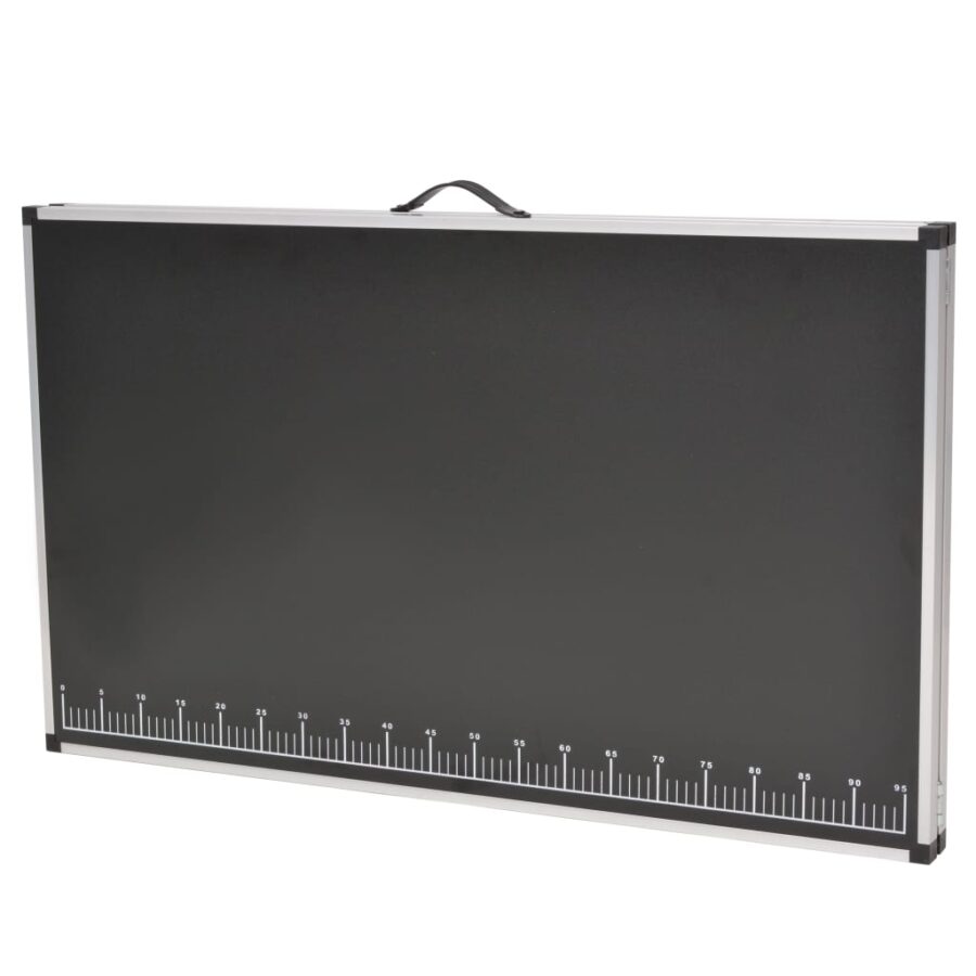 Behangtafel inklapbaar 200x60x78 cm MDF en aluminium - Afbeelding 4