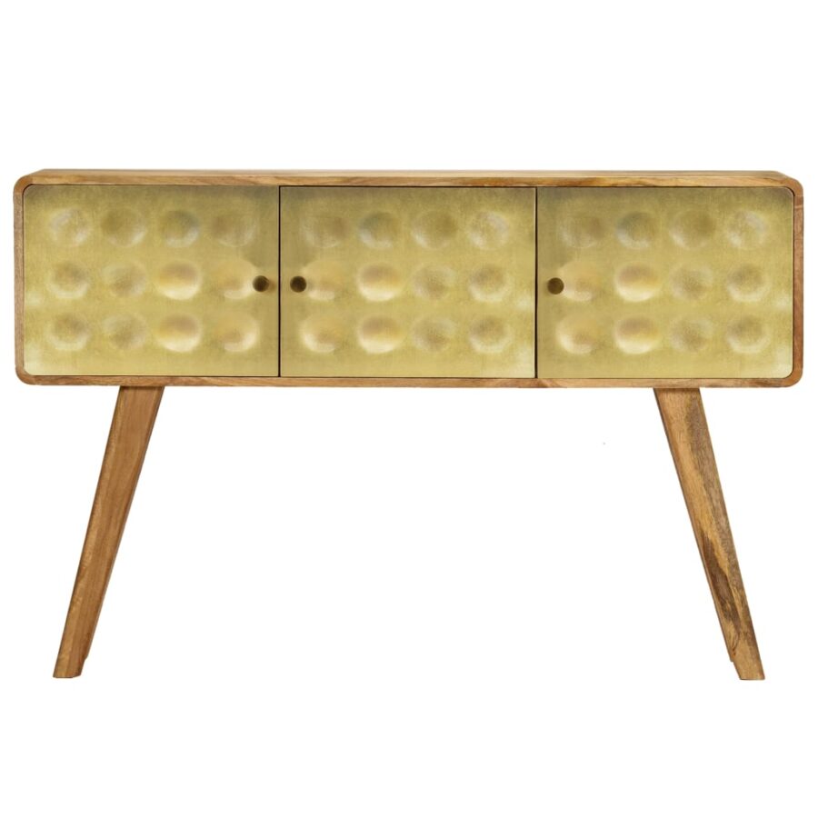 Dressoir 120x30x80 cm massief mangohout - Afbeelding 3