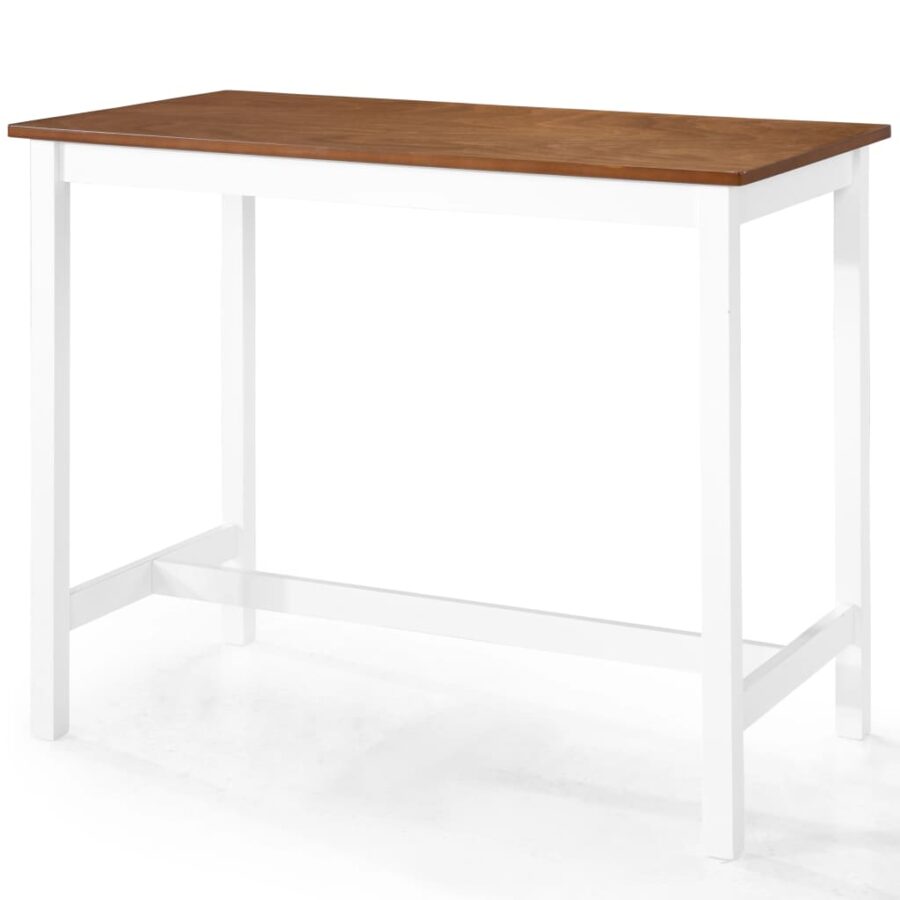 Bartafel- en krukkenset massief hout 5-delig - Afbeelding 5