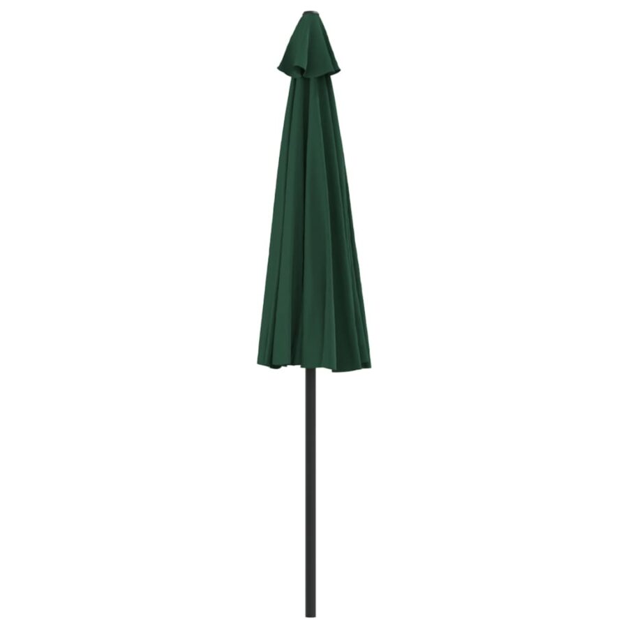 Balkonparasol half met aluminium paal 270x144 cm groen - Afbeelding 5