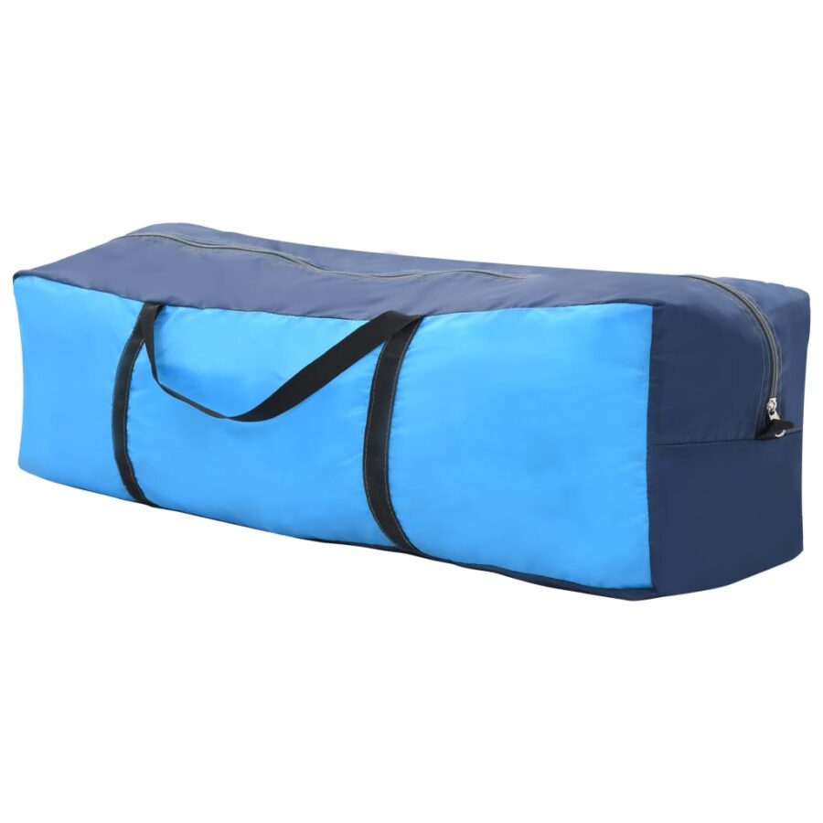 Zwembadtent 660x580x250 cm stof blauw - Afbeelding 6