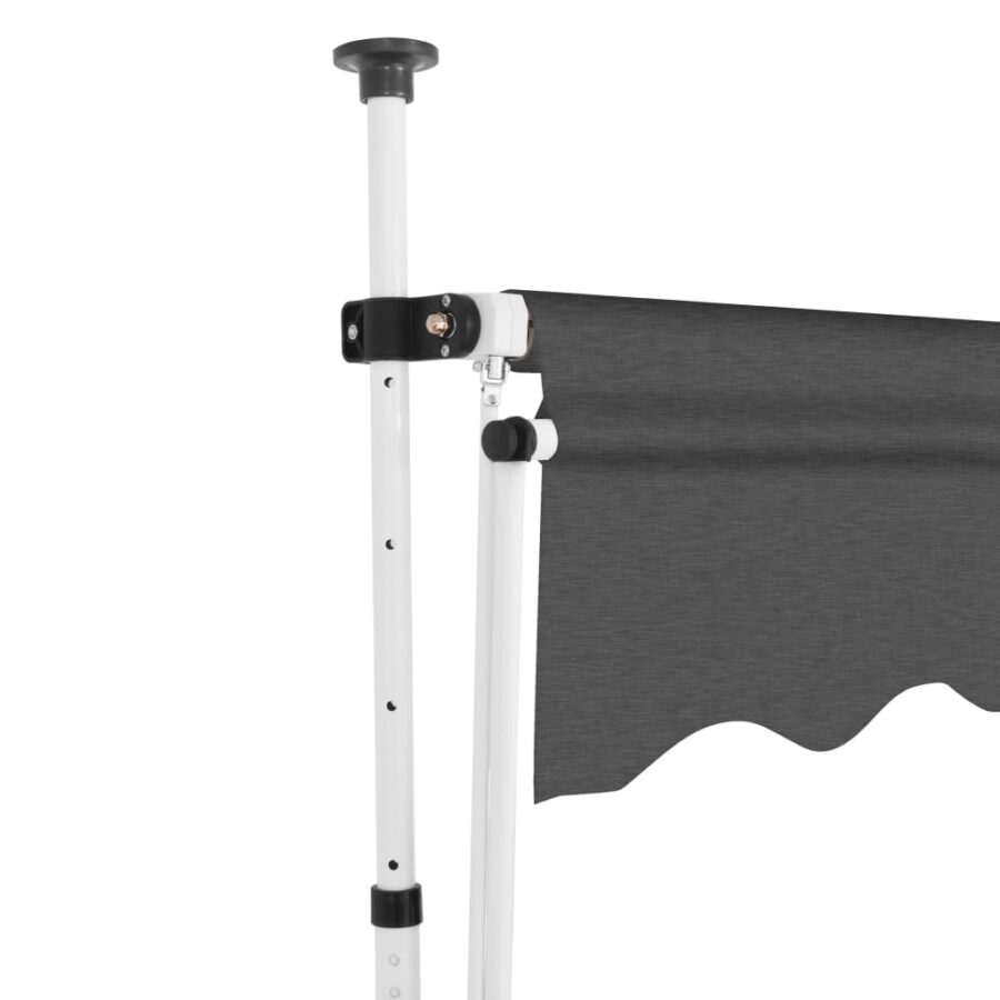 Luifel handmatig uittrekbaar 400 cm antraciet - Afbeelding 3