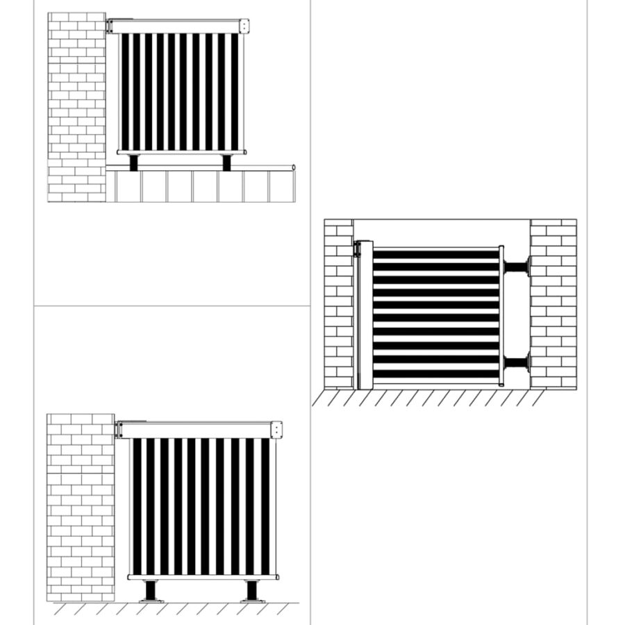 Balkonscherm multifunctioneel 150x200 cm zwart - Afbeelding 7