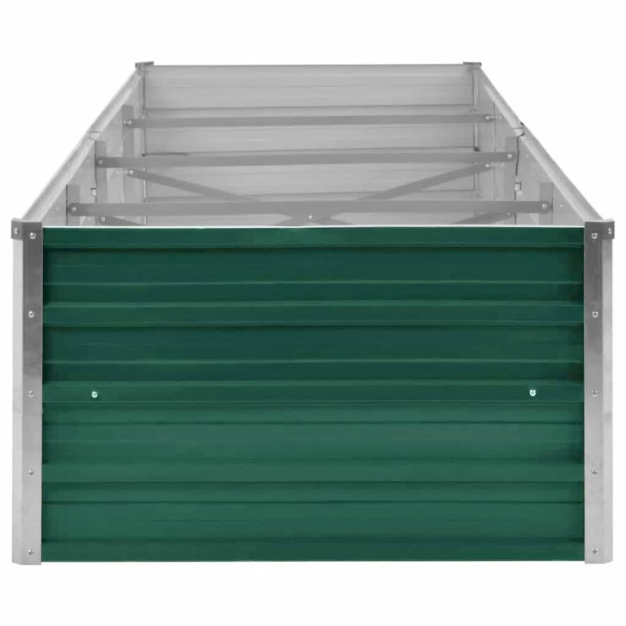 Plantenbak verhoogd 320x80x45 cm gegalvaniseerd staal groen - Afbeelding 5