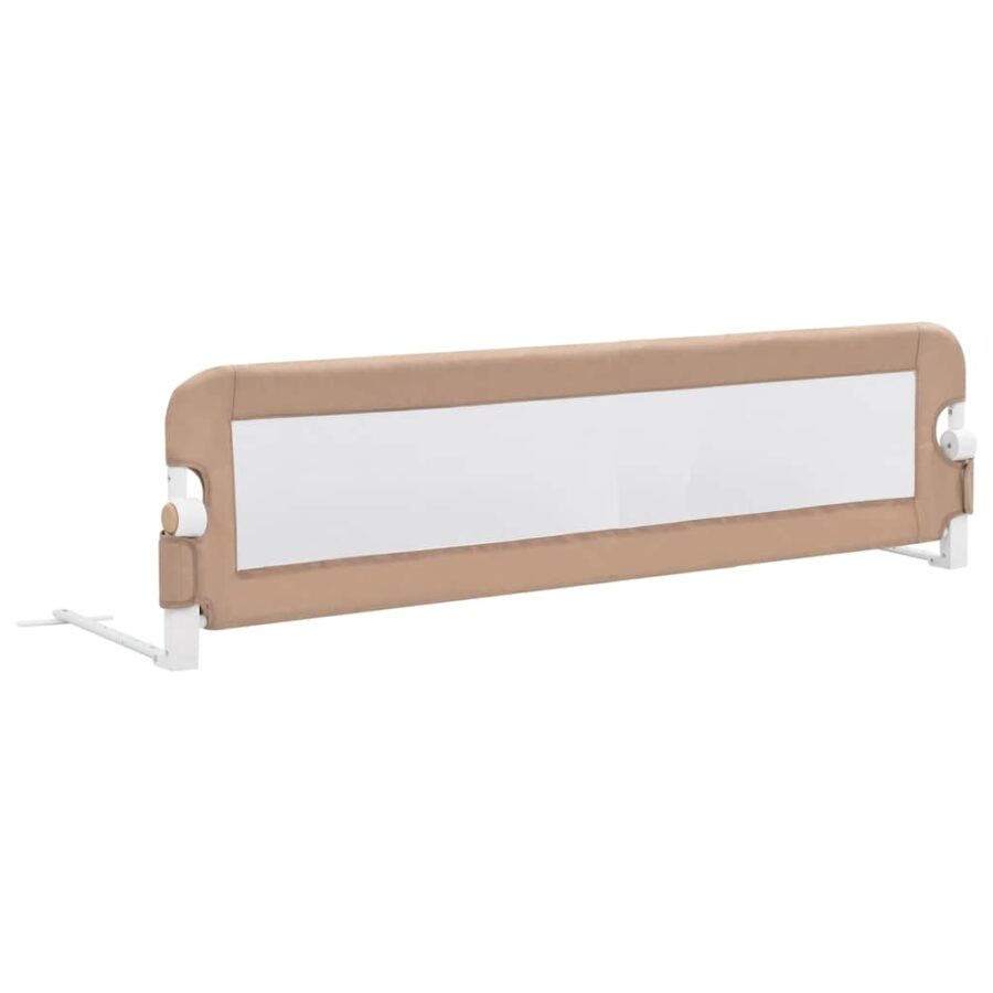 Bedhekje peuter 150x42 cm polyester taupe - Afbeelding 2