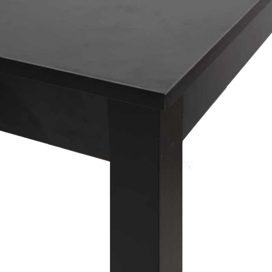 Bartafel 115x55x107 cm MDF zwart - Afbeelding 5