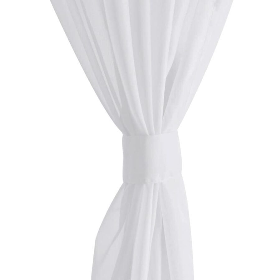 Witte Vitrage 140 x 225 cm 2 stuks - Afbeelding 5