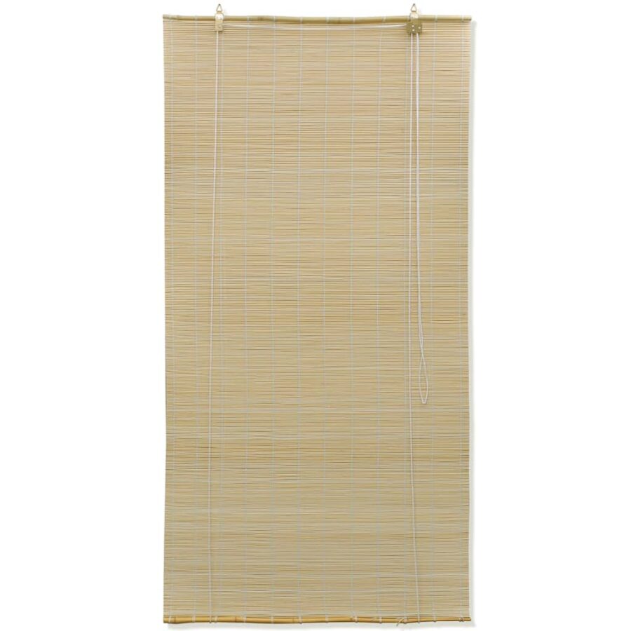 Rolgordijn 120x220 cm bamboe natuurlijk - Afbeelding 2