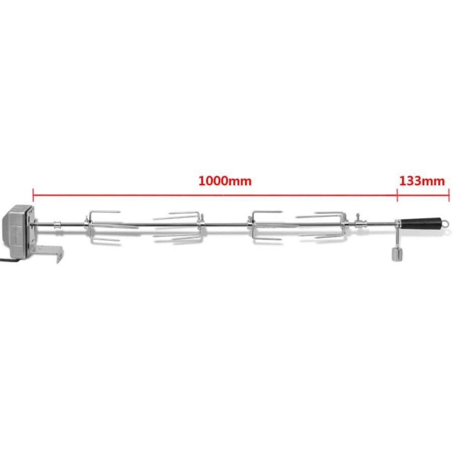 BBQ Draaispit met motor staal 1000 mm - Afbeelding 7