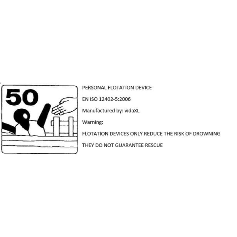 Zwemvest 50N 50-70 kg marineblauw - Afbeelding 8
