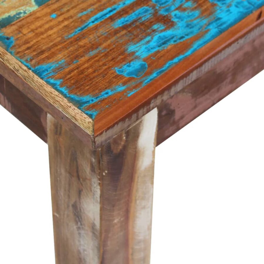 Bank 160x35x46 cm massief gerecycled hout - Afbeelding 7