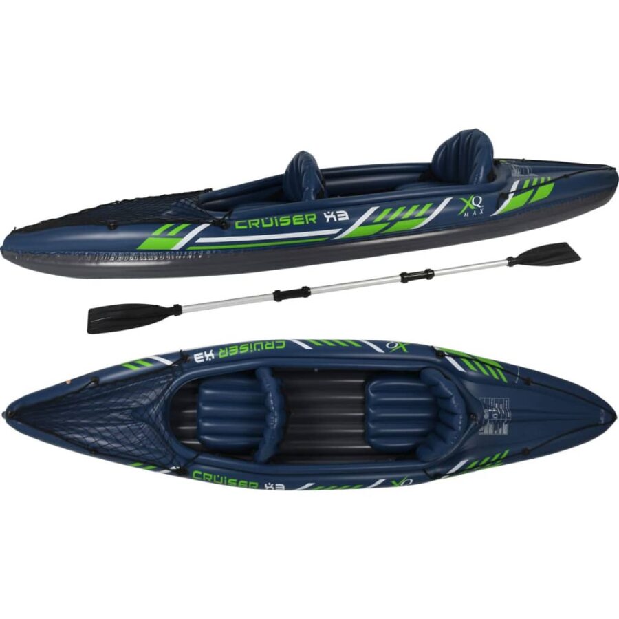 XQ Max Kajak Cruiser X3 342x76x32 cm blauw en groen - Afbeelding 2