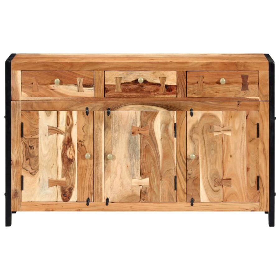 Dressoir 120x35x75 cm massief acaciahout - Afbeelding 2