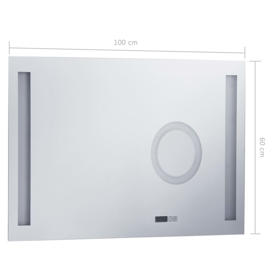 Badkamerspiegel LED met aanraaksensor 100x60 cm - Afbeelding 8