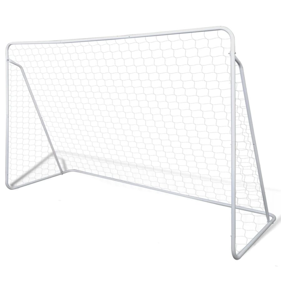 Voetbalgoals 2 st 240x90x150 cm staal - Afbeelding 2