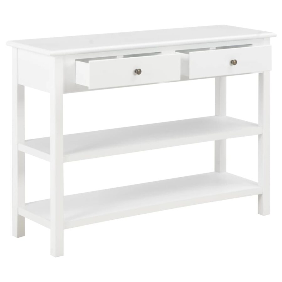 Dressoir 110x35x80 cm MDF wit - Afbeelding 2