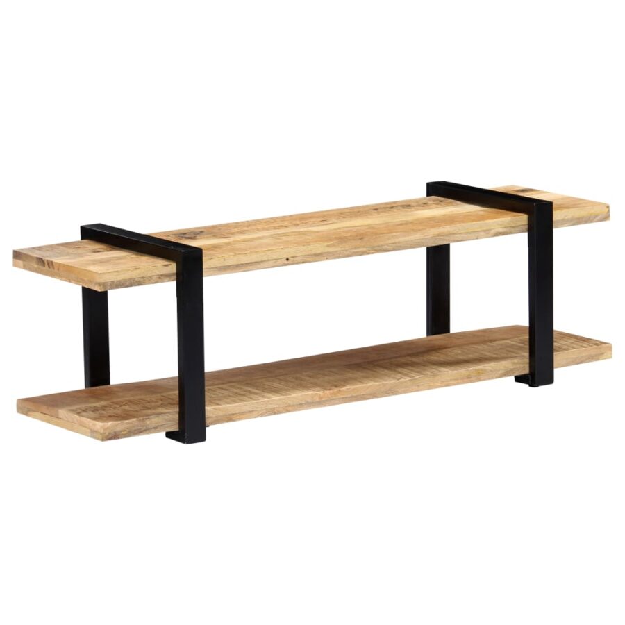 Tv-meubel 130x40x40 cm massief mangohout - Afbeelding 7
