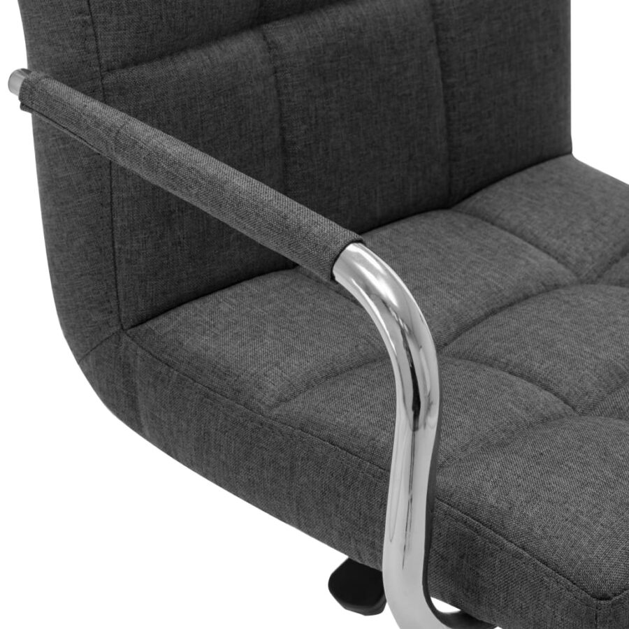 Barstoelen 2 st stof donkergrijs - Afbeelding 7