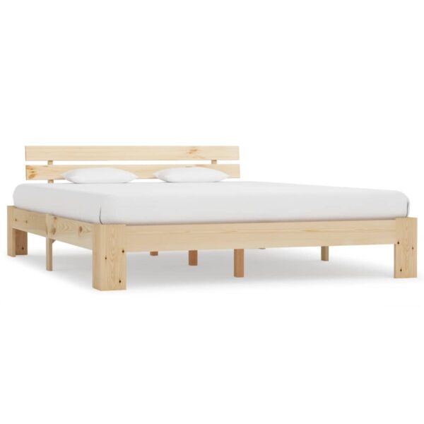 Bedframe zonder matras massief grenenhout 180x200 cm
