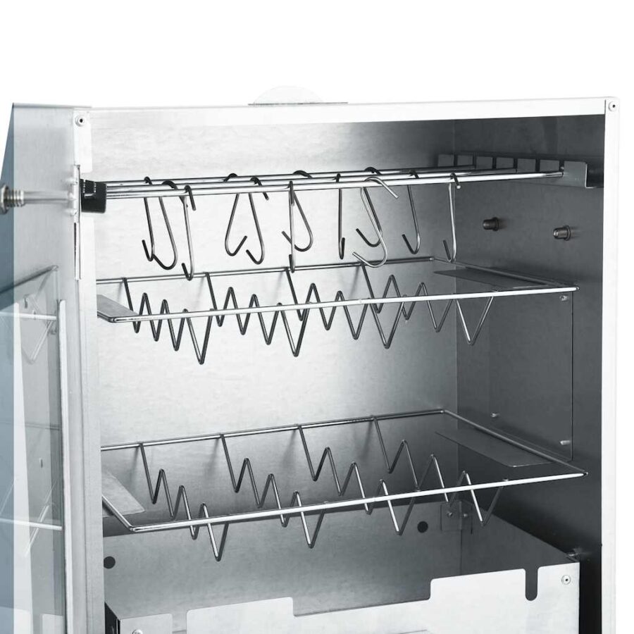 BBQ-rookoven met 1 kg houtsnippers 44,5x29x83 cm - Afbeelding 7