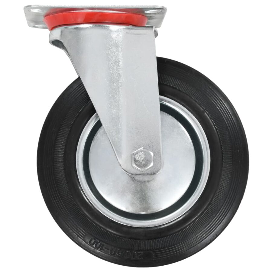 8 st Zwenkwielen 200 mm - Afbeelding 4